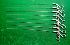 8pc Hysteroscopy Semi Rigid Scissors 5FR 40cm Reusable Best Quality Instruments