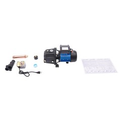 0.75HP 1” Shallow Well Jet Water Pump Booster Garden Sprinkler 3420r/min Black