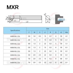 NEW Precision Carbide Internal Boring Bar MWR MXR for Small Hole Turning 1PCS
