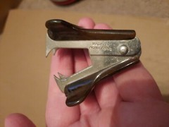Three Vintage Staple Pullers 1 Bostitch Hong Kong, 1 Taiwan “Yellow” , 1 China