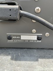 Leader vector/waveform monitor 5870 Powers On