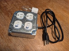 Dim Bulb Tester w/ Volt & Amp Meter V2 + 60W bulb – Vintage Radio/Amp Repair