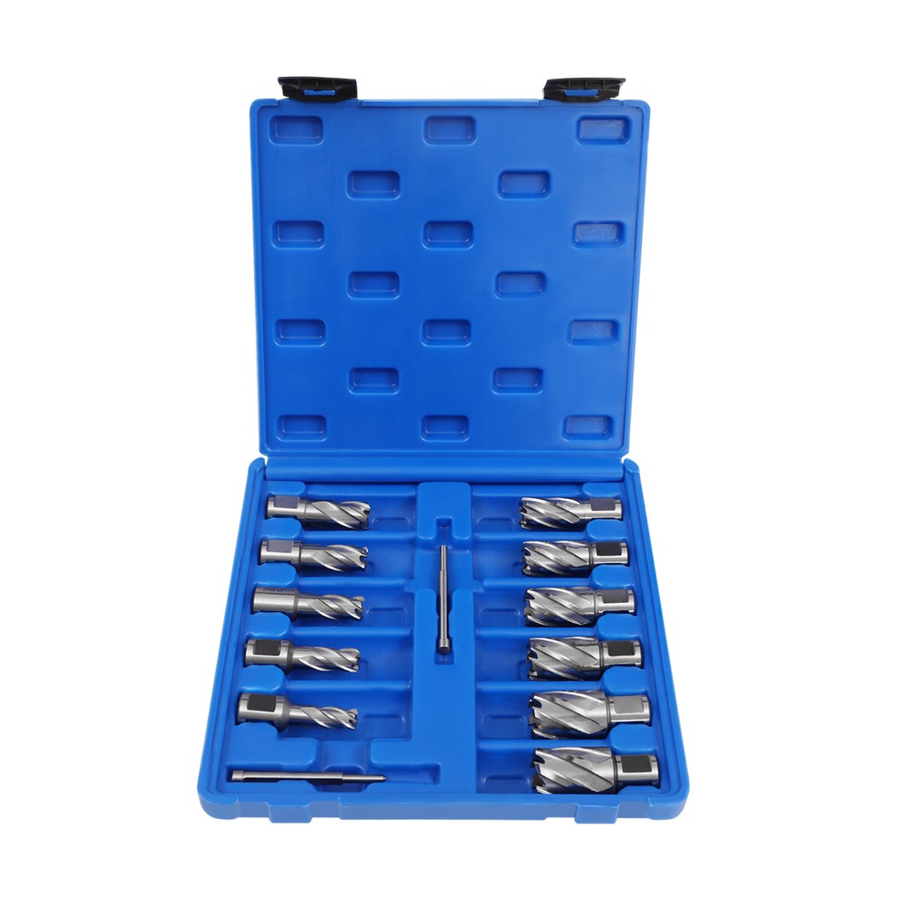 13Pcs/Set Annular Cutter 7/16 to 1-1/16″ Cutting Diameter Straight Shank