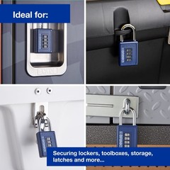 Brinks Zinc Diecast 40mm Combination Sport Padlock with 1 3/16in Shackle