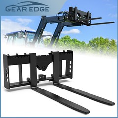 48″ 4000lbs Pallet Fork Frame W/ 48″ Blades Attach for Skid Steer Tractor Heavy