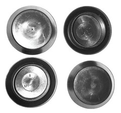 2 1/2 2.5 Inch Flush Mount Black Plastic Body And Sheet Metal Hole Plug Qty