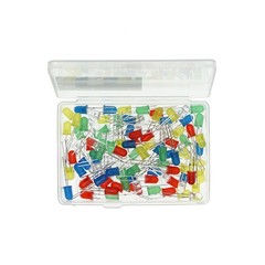 5mm White Red Yellow Green Blue LED Diode Lights 20mA DC 2V 3V 100 Pcs Kit DIY