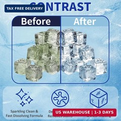 Ice Machine Cleaner Maker and Descaler – 24 Ice Maker Cleaner Tablets Compatible