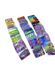 Pack of PREMIUM 350 pcs 3.5 Stand Up Pouches Empty Mylar Zip Lock 35 Designs