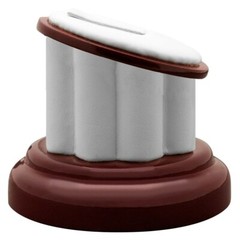 Red Rosewood Jewelry Ring Display Stand, 2″ Tall
