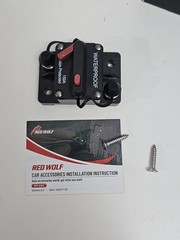 RED WOLF 150A Amp Marine Circuit Breaker Fuse Holder with Manual Reset Waterp…