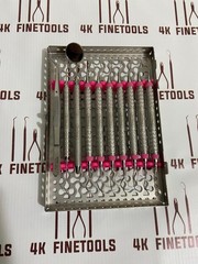 Hu Friedy Dental Hygiene Instruments Set of 10 PCS With Sterlization Cassette