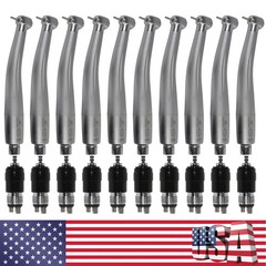 10*NSK Style Dental High Speed Turbine Handpiece with Quick Coupler Swivel 4Hole