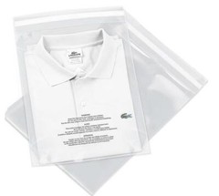 1000 6 x9 Poly Bags Resealable Suffocation Warning Clear 1.5 mil Shirt Apparel