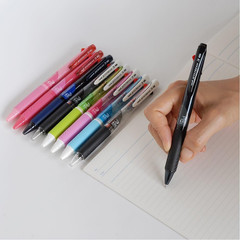 Ballpoint Pen Jetstream 3 Color Red, Blue Ink 0.7mm, Transparent Black