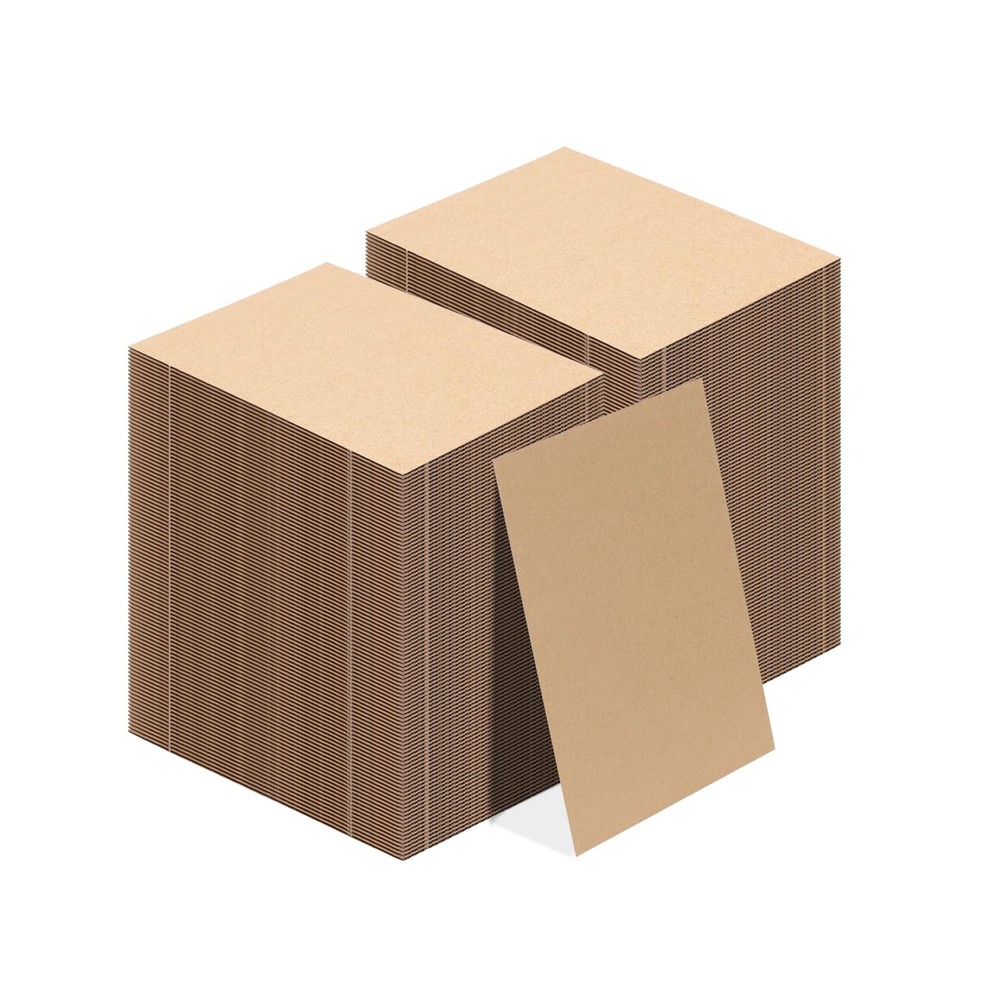 5×7 Corrugated Cardboard Sheets Set of 200, Flat Card Boards Inserts for Craf…