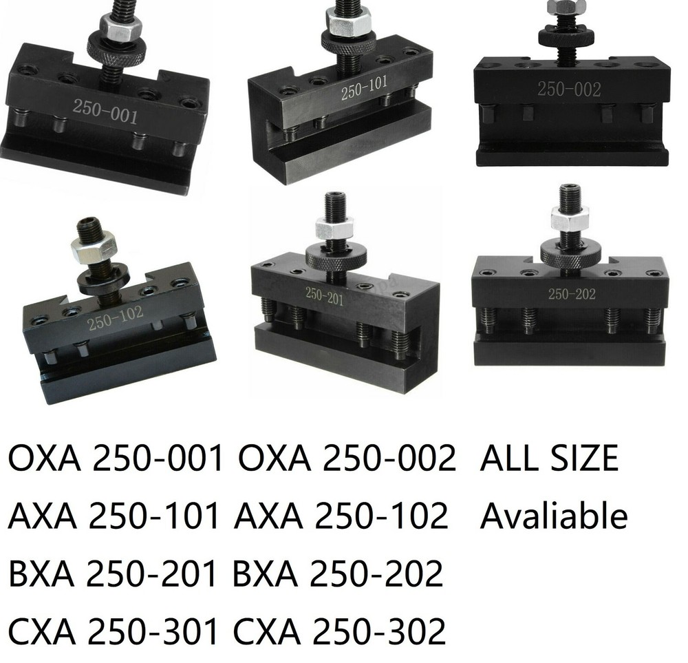 250-001-002-101-102-201-202 Quick Change Turning Facing Lathe Tool Post Holder