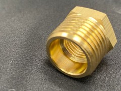 4 PK Hex Reducer Bushing 1/2″ Male x 3/8″ Female NPT Adapter Pipe Fitting Brass