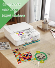 Transparency Sheets for Inkjet Printer Clear Acetate Film 8.5×11 Overhead Paper