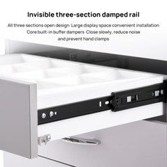 Dental Unit Chair DC Motor Computer Controlled+Stool /Storage Cabinet Tool Cart