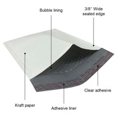 50/100/200/500 Poly Bubble Mailers Padded Envelope Shipping Bags Seal Any Size
