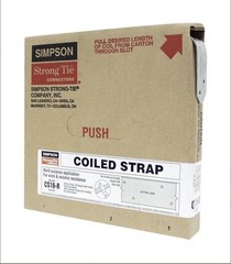 Simpson Strong-Tie CS16-R Coiled Strap 25ft. (7.6m), 16 Gauge