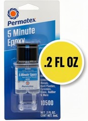 5 Minute Epoxy Single-Use Syringe for General Purpose Creates a Hard Rigid Bond