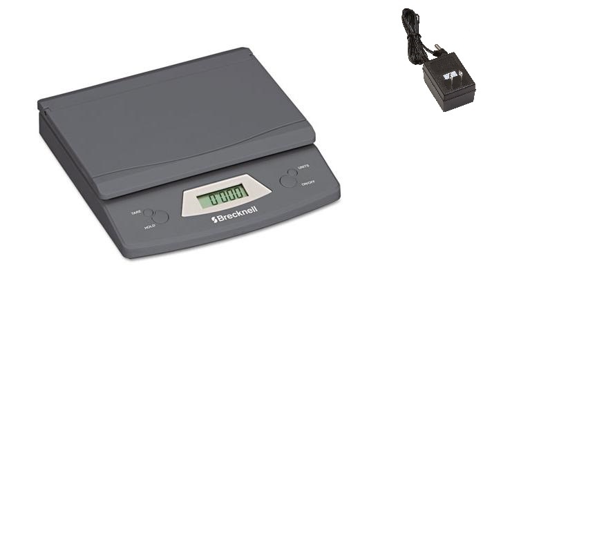Brecknell 325 Electronic Portable Postal Parcel Scale 25 lb x 0.1 oz, Gray, AC