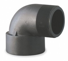 Banjo 1″ Street Elbow, 90, Polypropylene, Max. Pressure 150 psi, Black