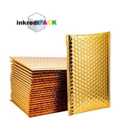 InkrediPack™ 4X8 #000 – 300 Pack – Metallic Bubble Mailers (Usable Size: 4X7)