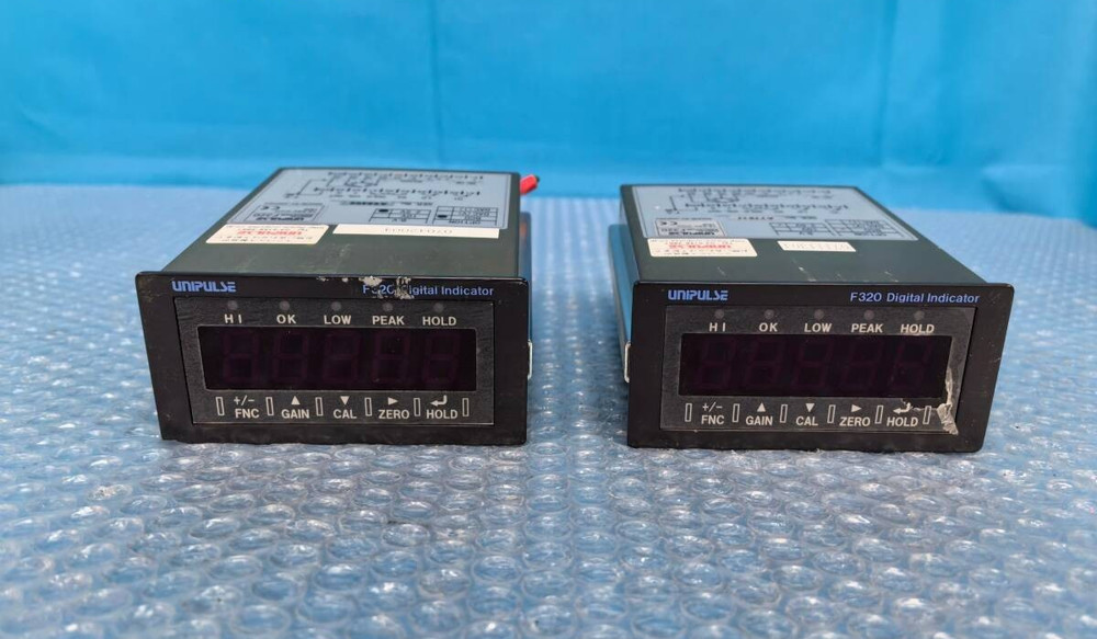 UNIPULSE F320 Digital Indicator 2pcs Set Removed From Working Machine From Japan
