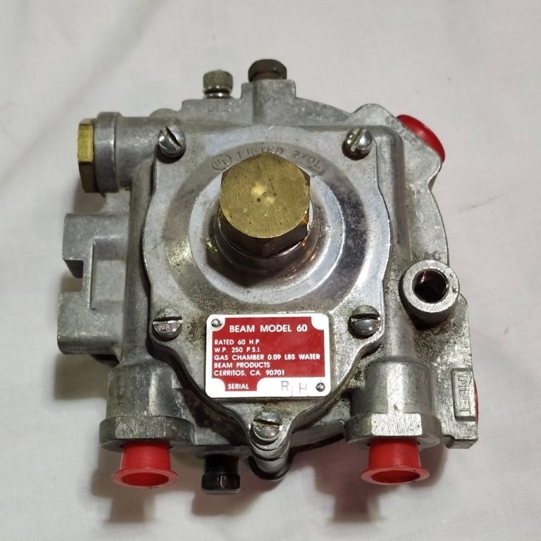 Beam Products Model 60 Propane Regulator, New Old Stock as Shown