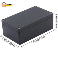 Project Box IP65 Waterproof Junction Box ABS Plastic Black Electrical