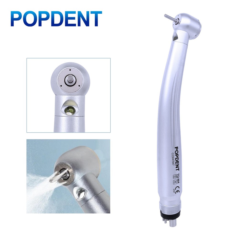 POPDENT E-generator Dental LED Fiber Optic /High Speed Handpiece 2/4 hole FDA