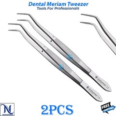 Dental Meriam Cotton Tweezers Plier German Stainless Steel Autoclavable Tool
