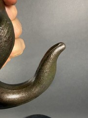 Vintage Rigging Hook With Reverse Eye. UW26. 1-1/4” Throat And 1-3/8” Eye.