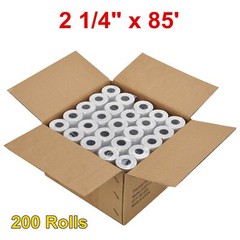 200 Roll 2 1/4″ x 85′ Thermal Receipt Paper POS Cash Register Tape FD100ti FD130