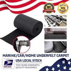 12in x 157in Black Boat Carpet / Marine Boat Trailer Runners / Outdoor Mat