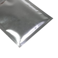 100/500 Glossy Silver Smell Proof Mylar Foil Bags Resealable Zipper Seal Pouch