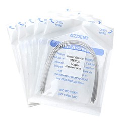 10X AZDENT Dental Orthodontic Super Elastic Niti Nature Rectangular Arch Wires