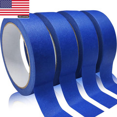 4 Rolls Premium Painters Tape, Blue Tape, Masking Tape, Paint Tape for Multi-Pur