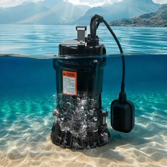 0.75HP Submersible Sewage Pump Effluent Pump 4226 GPH Metal Septic Pump 49ft