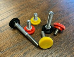 M8 Thumb Screws Stainless DIN 912 Metric M8 Red, Yellow, Black, Gray, or Natural