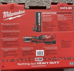 New Milwaukee M12 Force Logic Press Tool Case Only 2473-20 Unused Hard Carry Box
