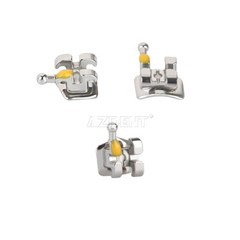 AZDENT Dental Ortodontic Bracket Metal Brackets 20Pcs/pack Mini MBT 022 & 3 Hook