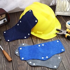 6/12-Pack Washable Hard Hat Sweatband Liner: Reusable Snap Sweat Band
