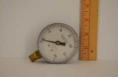 974-2 1/2 0-30 Pressure Gauge, Water/Steam/Oil/Gas. United Brass Works, Inc.