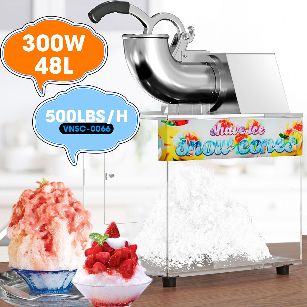 Commercial Premium Quality Ice Cub Shaved Ice Machine Ice Shaver Snow Cone Maker
