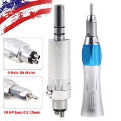 Yabang Dental Slow Low Speed Handpiece Straight Nosecone Air Motor 4Holes