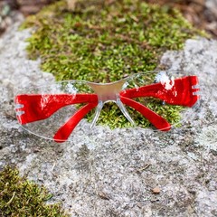 BISON LIFE Clear Lens Color Temple Safety Glasses | One Size, Adult, Youth, C…